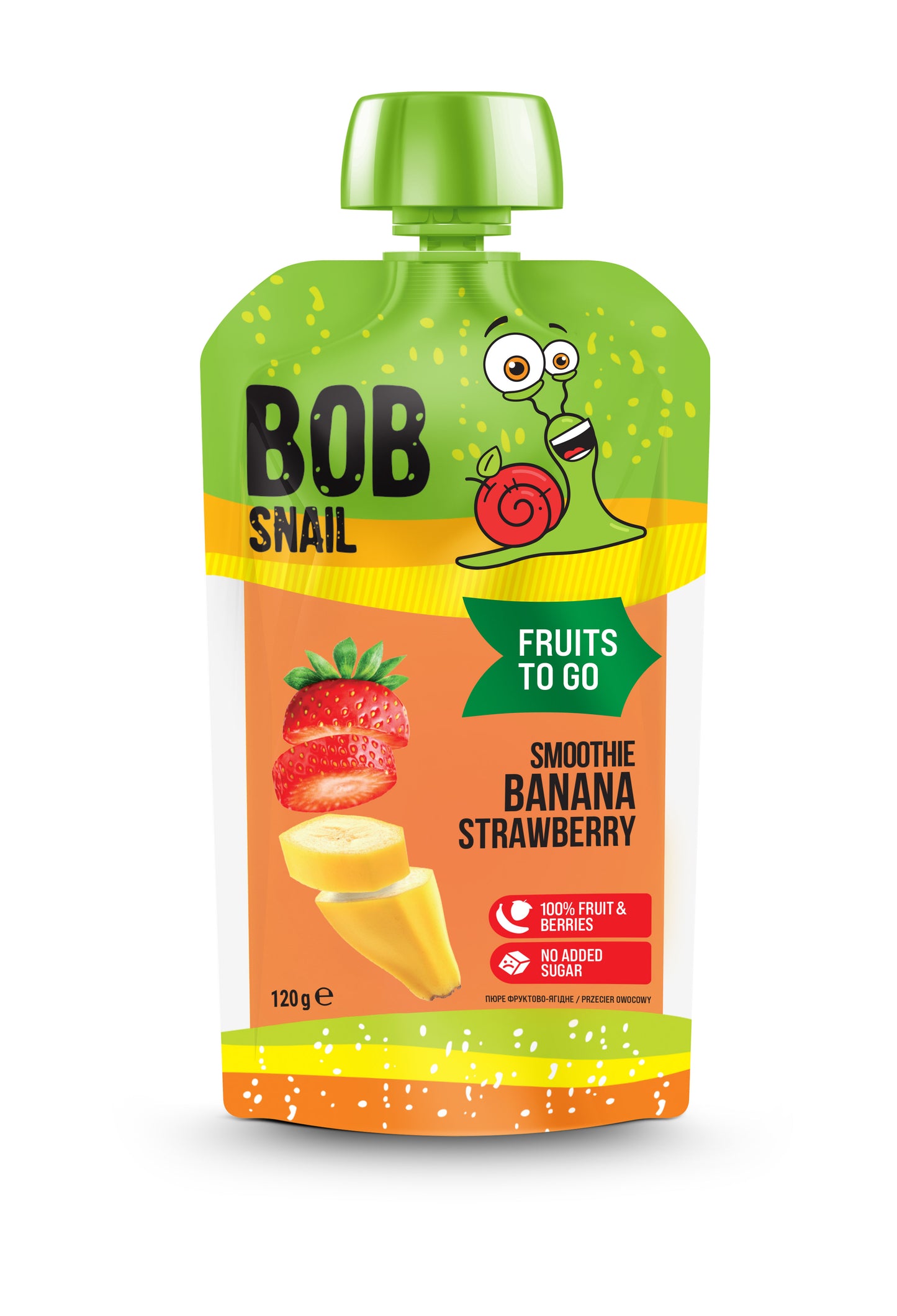 Fruit and berry puree Banana-Strawberry 120ml