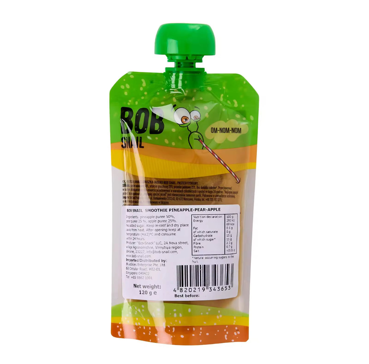Pineapple Pear Apple Smoothie 1200g (10pcs x 120g)