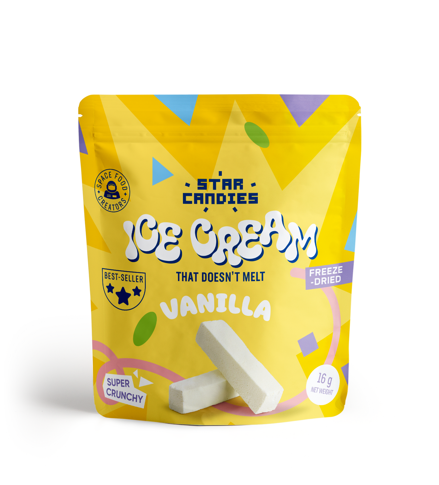 STAR CANDIES Freeze-dried vanilla ice cream, 16g