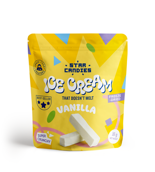 STAR CANDIES Freeze-dried vanilla ice cream, 16g