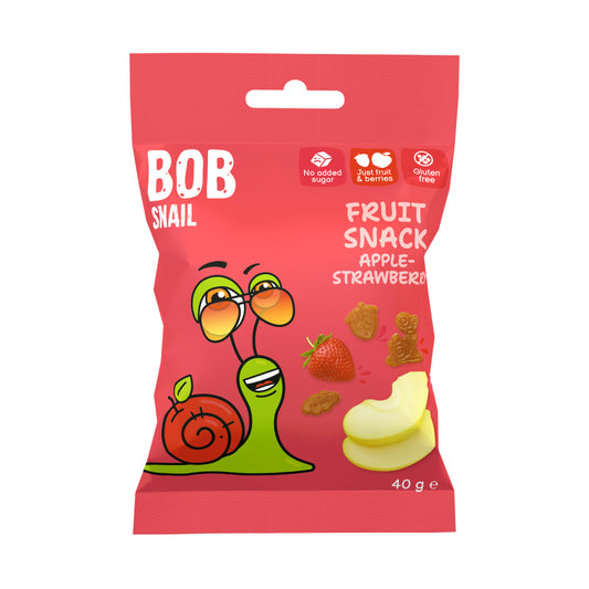 Bob Snail Fruit Snack Apple-Strawberry 40g