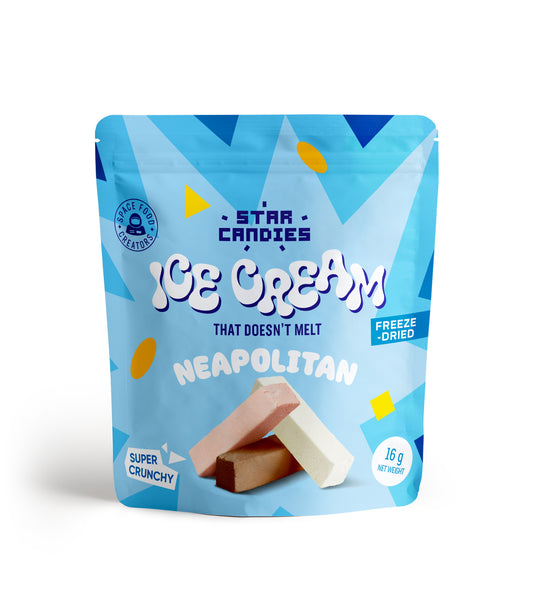 STAR CANDIES Freeze-dried ice cream NEAPOLITAN, 16 g