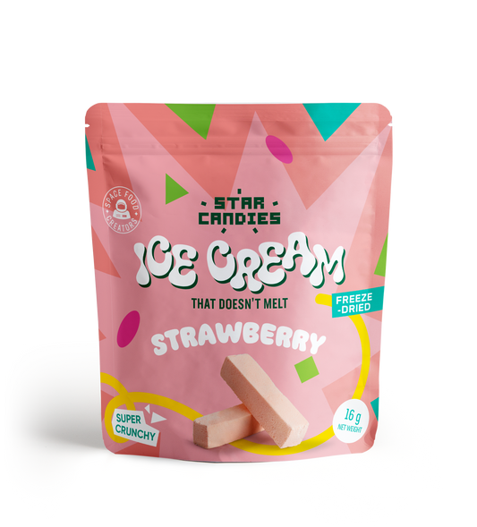 STAR CANDIES Freeze-dried strawberry ice cream, 16g