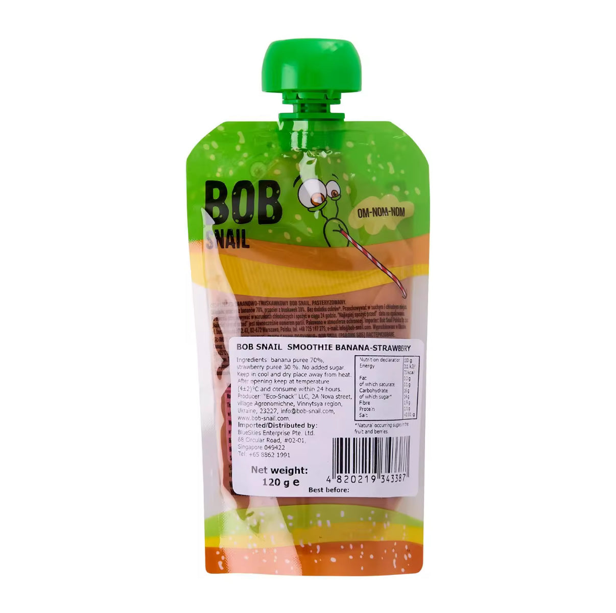 Banana Strawberry Smoothie 1200g (10 x 120g)