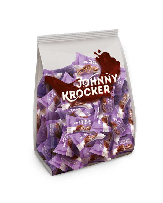 Roshen JOHNNY KROCKER MILK WAFERS WITH MILKY CREAM IN CHOCOLATE 350g