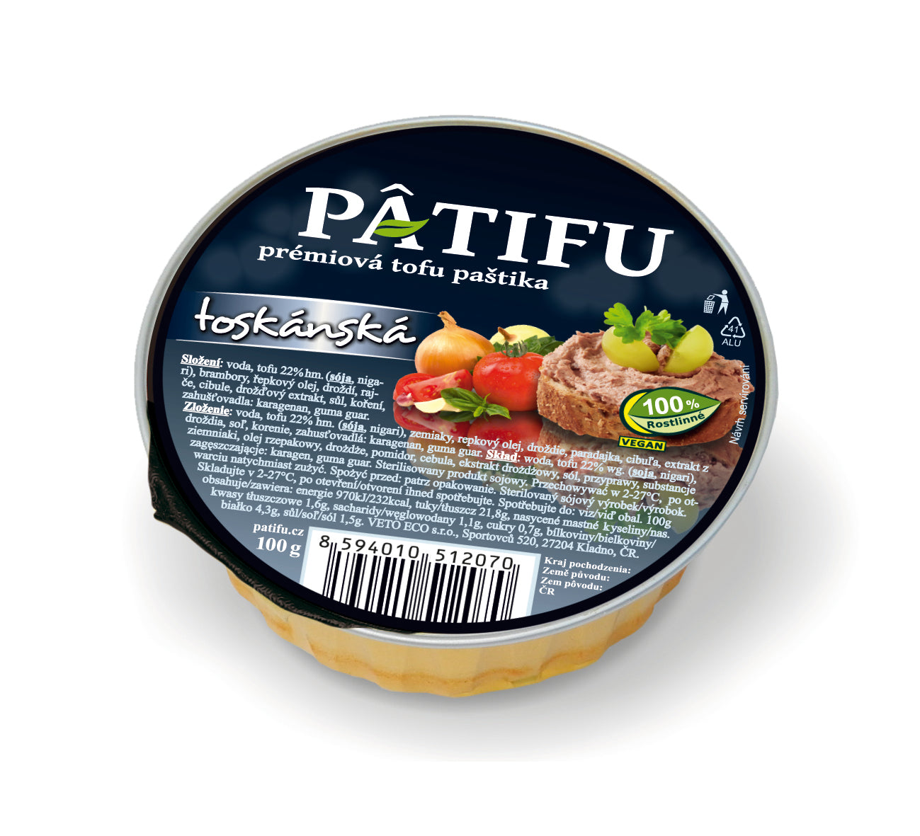 Patifu Vegan Pate Tuscan Style