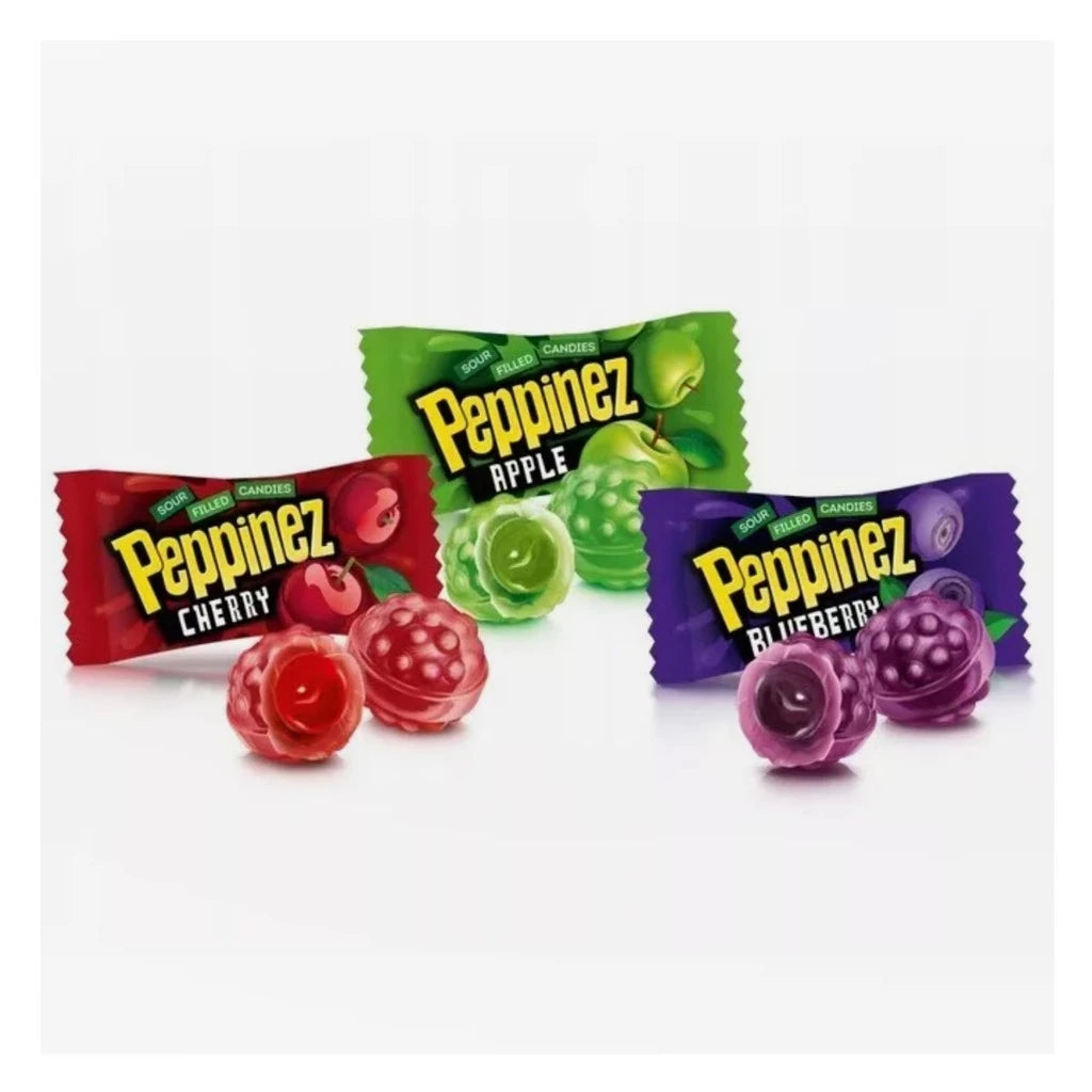 Roshen Hard Candies with Sour liquid center ,Mixed Juice Fillings Peppinez  900 g,